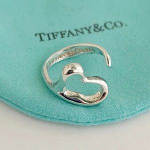 Elsa Peretti Sterling Silver 925 Heart♥️Open Ring by Tiffany and Co💙